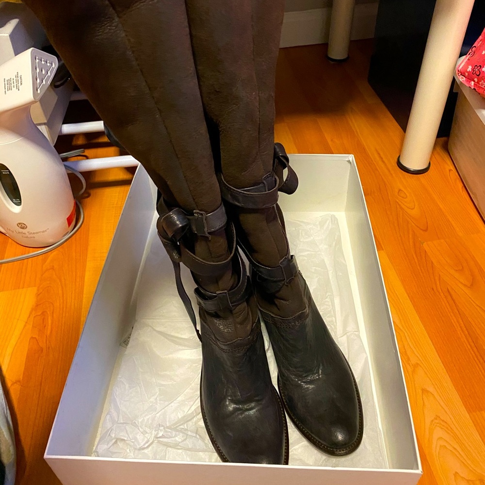 Stephane De Raucourt leather boots